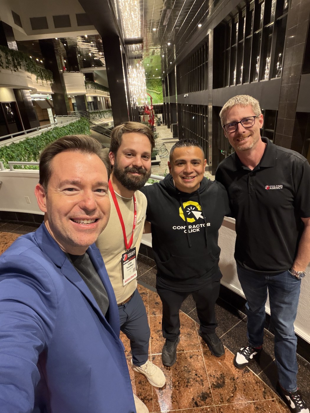 At a Seven Figure Agency Intensive with Josh Nelson and fellow members